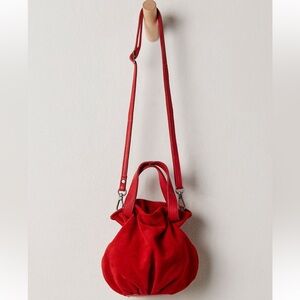 NWT Free People Suki Mini Tote in Rust